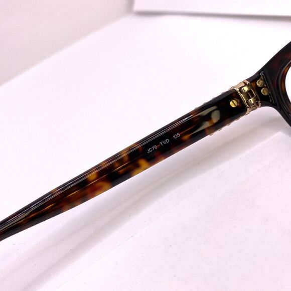Jimmy Choo Eyeglasses Frame JC76 TVD 53 [] 16 135 MM Authentic Tortoise Designer - Picture 9 of 11